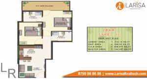 HCBS SPORTS VILLE Floor Plan 2 BHK type 2