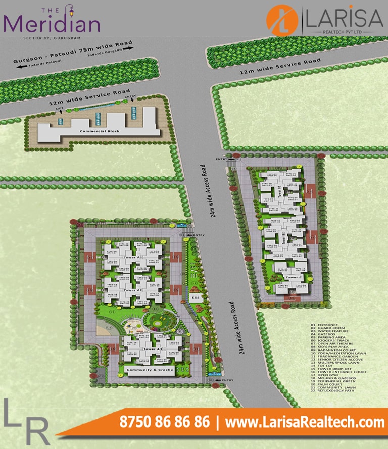 MRG World The Meridian Site Plan