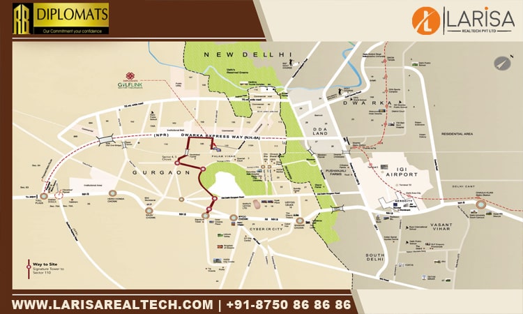 Diplomats Golf Link LOCATION MAP