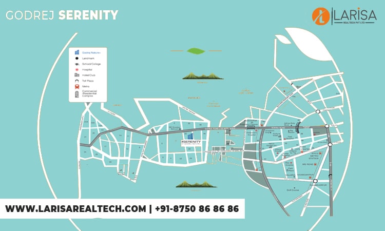 Godrej Serenity Location Map