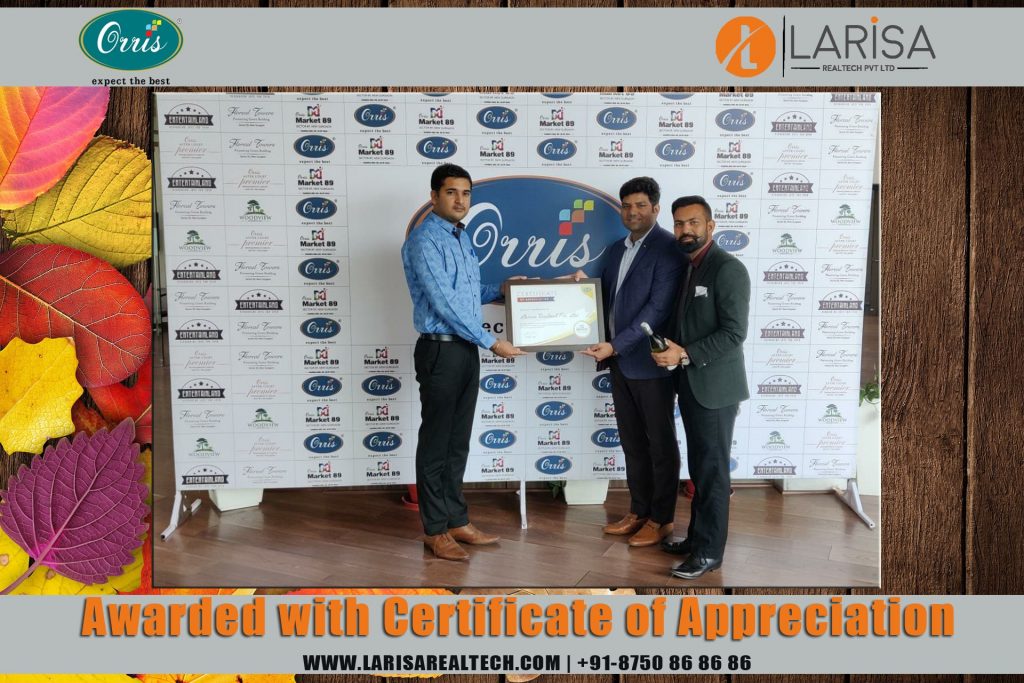 best performer award orris builder