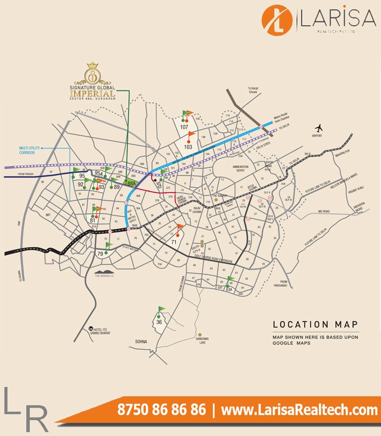 signature global Roselia location map