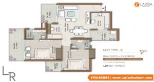 m3m capital floor plan
