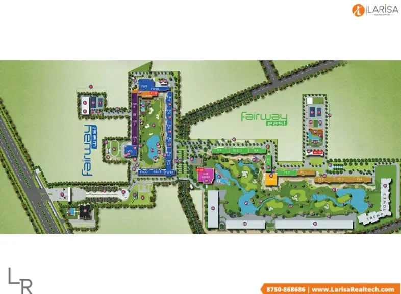 m3m golf estate site plan
