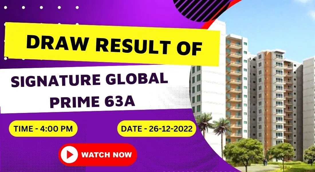 Signature Global Prime 63A draw result
