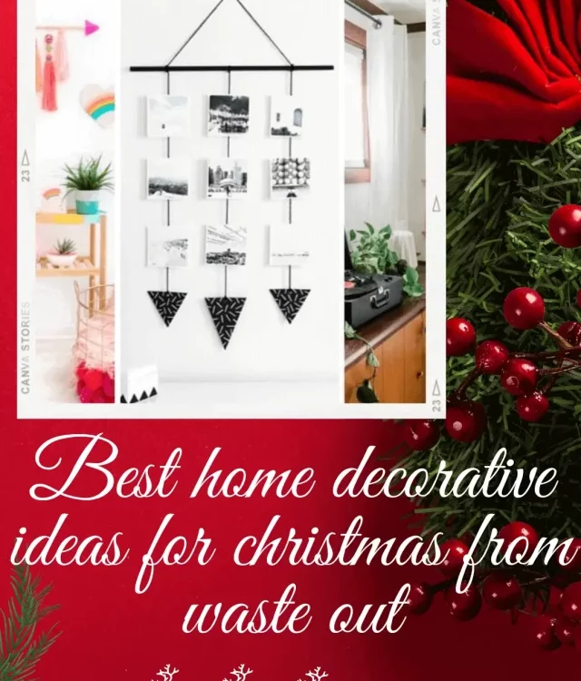 Best home decorative ideas for christmas from waste out