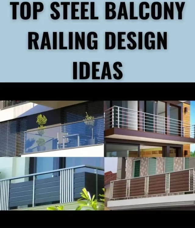 Top steel Balcony Railing Design Ideas