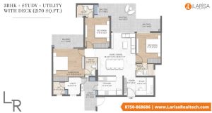 floor plan of m3m crown
