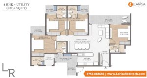 floor plan m3m crown sector 111