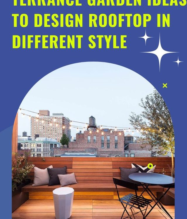 Terrance Garden Ideas To Design Rooftop In Different Style