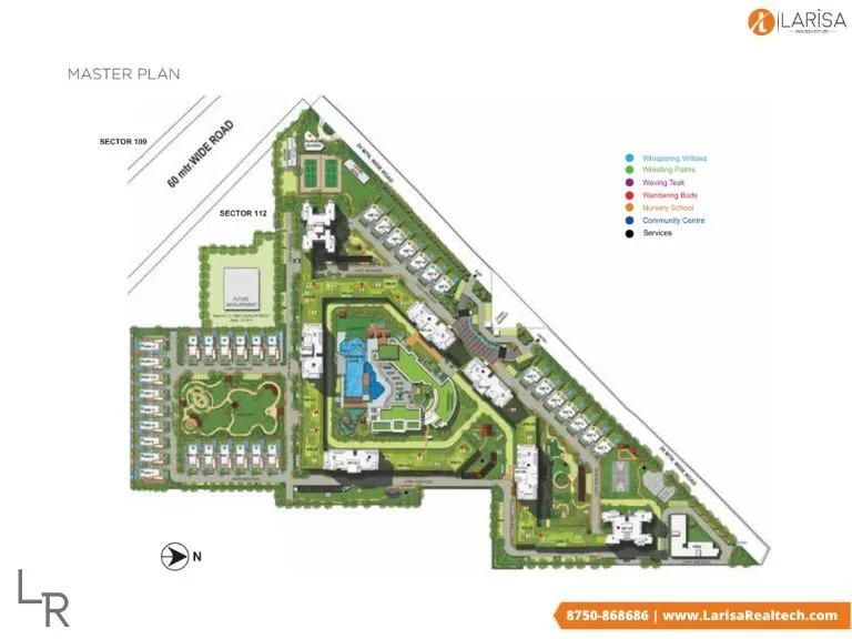 site plan of experion windchants