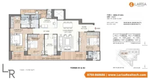 floor plan of puri diplomatic residences sector 111