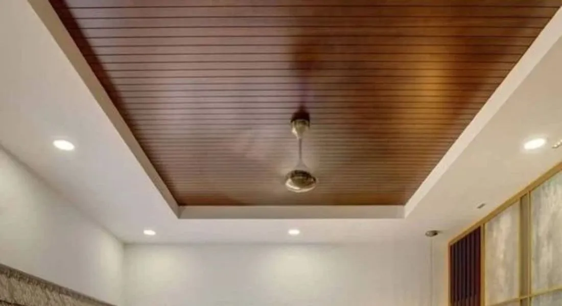  Wooden False Ceiling Design For Living Room