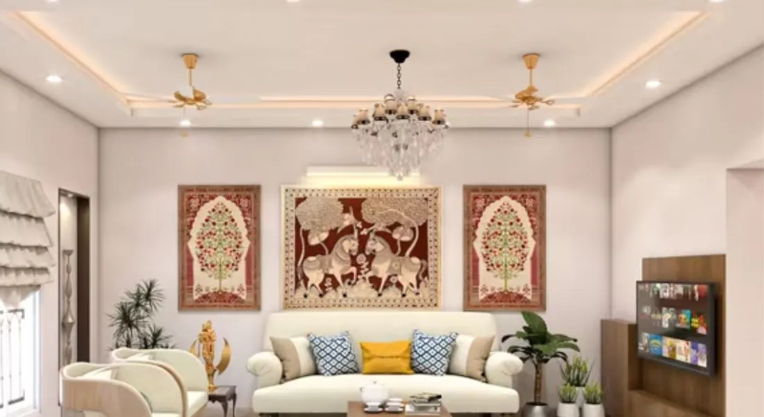 Simple POP False Ceiling Design For Hall