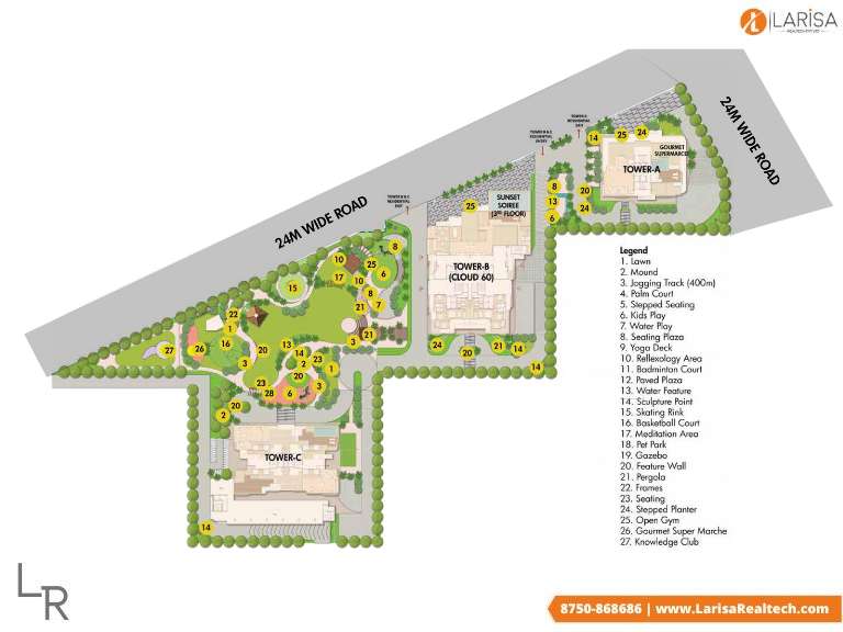 Ganga Sector 85 Site Plan