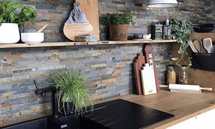 Natural Stone Tiles For Kitchen Wall