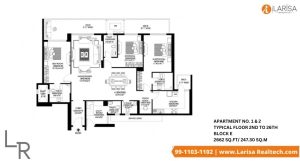 DLF The Crest Floor Plan