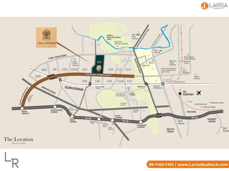 Elan Emperor 106 Location Map