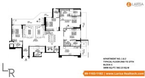 The DLF Crest Floor Plan Sector 54