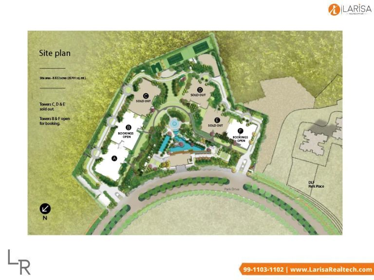 DLF Crest sector 54 Gurgaon site plan